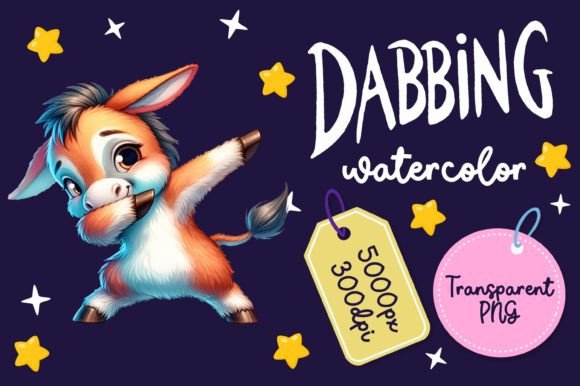 Cute Dabbing Donkey Watercolor: An Embroidery Review