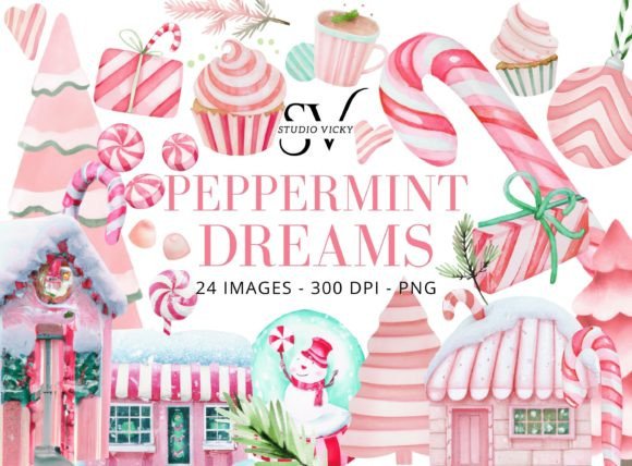 Peppermint Dreams Clipart: Festive Illustrations Review