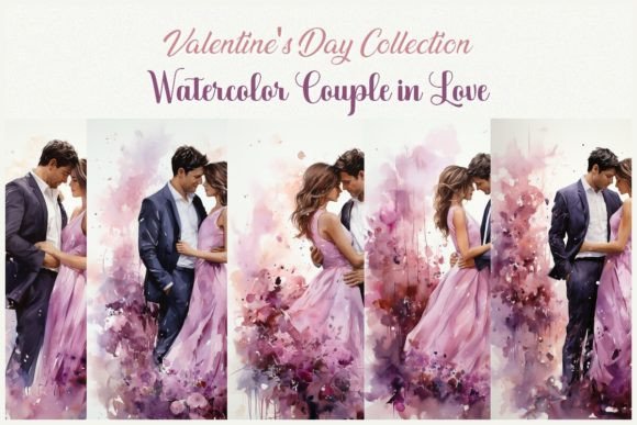 Watercolor Couple in Love: An Embroidery Review