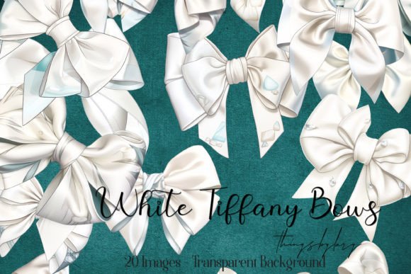 Watercolor Cream White Tiffany Bows Review