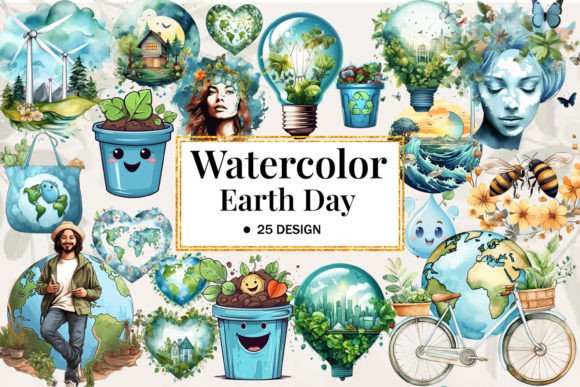 Watercolor Earth Day Clipart: An Embroidery Review
