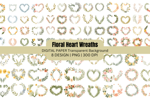 Watercolor Floral Heart Wreaths: An Embroidery Review