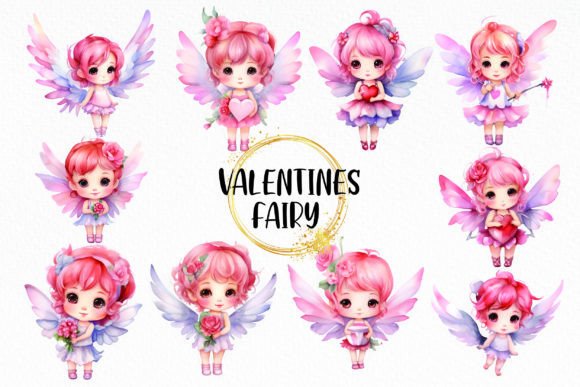 Watercolor Valentines Fairy Clipart Review
